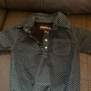Boys western button down onesie size 12 month old